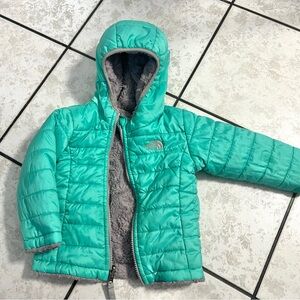 The North Face Kids Jacket in Teal and Gray